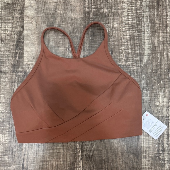 lululemon athletica Other - Lululemon Flow Y Wrap-front High-Neck bra-Size 6 NWT